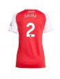 Billige Arsenal William Saliba #2 Hjemmedrakt Dame 2025-26 Kortermet